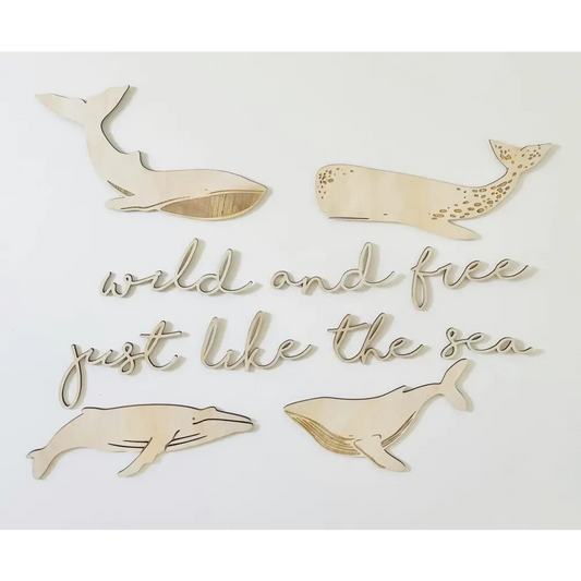 Large Whale Decals - Timber Tinkers