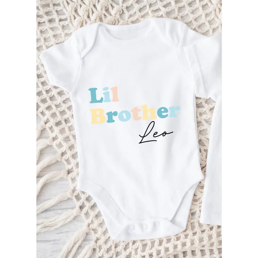 Lil Brother Onesie - Pastel - Timber Tinkers