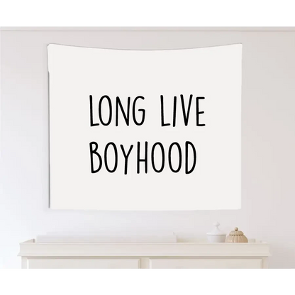 Long Live Boyhood Canvas Wall Hang - Timber Tinkers