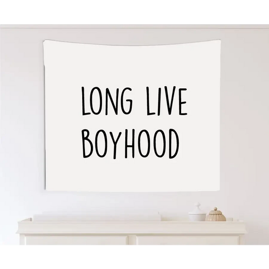 Long Live Boyhood Canvas Wall Hang - Timber Tinkers