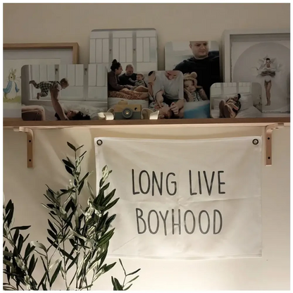 Long Live Boyhood Canvas Wall Hang - Timber Tinkers