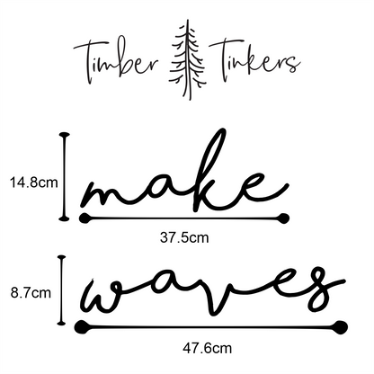 make waves plaque - Timber Tinkers
