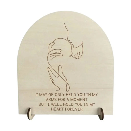 Memorial Sign - Held you for a moment - Timber Tinkers