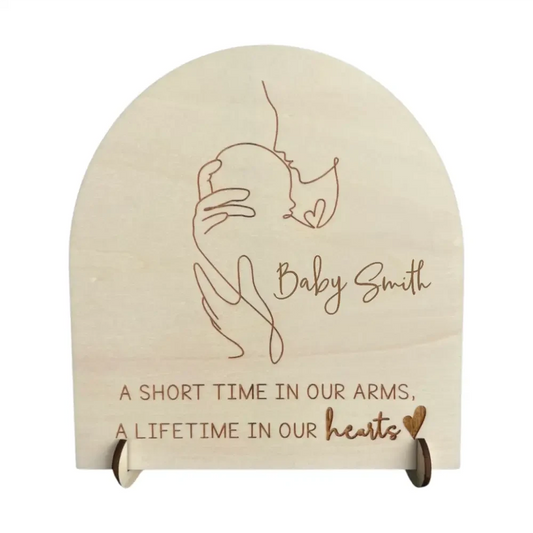 Memorial Sign - Lifetime in our hearts - Timber Tinkers