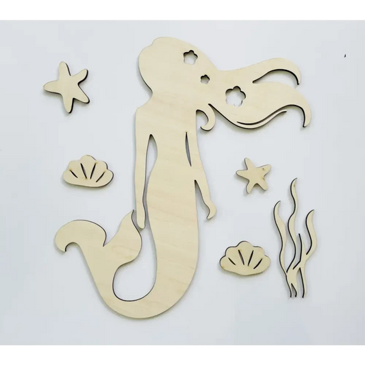 Mermaid Wall Decal - Timber Tinkers