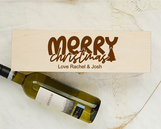 Wine Box Set - Merry Christmas