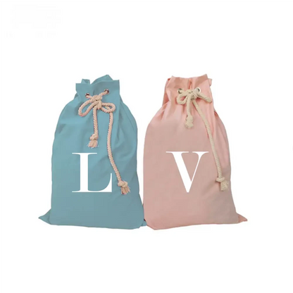 MONOGRAM Personalised Canvas Santa Sacks - Multiple Colours - Timber Tinkers