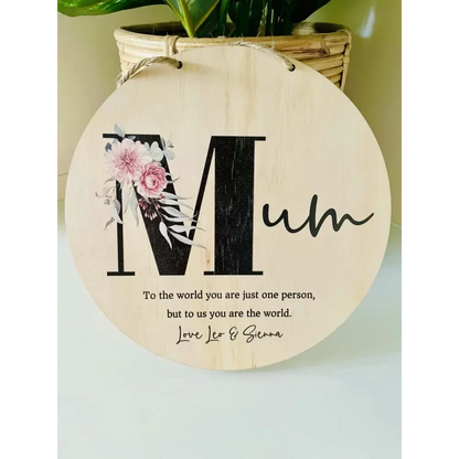 Mothers Floral Sign - Timber Tinkers
