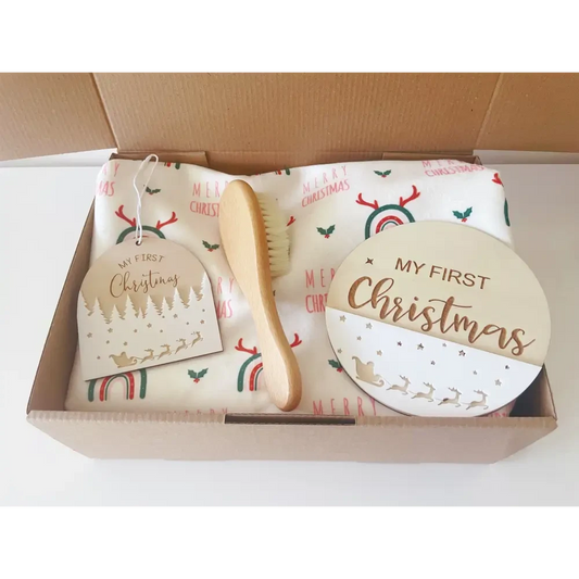 My First Christmas Gift Box - Merry Christmas - Timber Tinkers