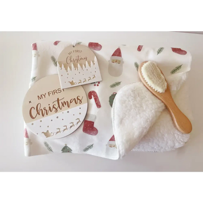 My First Christmas Gift Box - Santa - Timber Tinkers