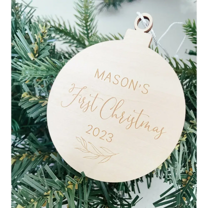 My First Christmas Ornament 3D - Timber Tinkers