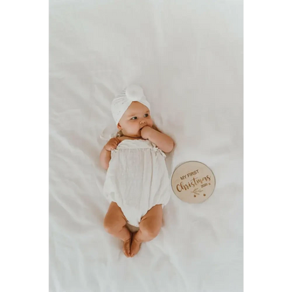 My First Christmas Plaque 2025 - Timber Tinkers