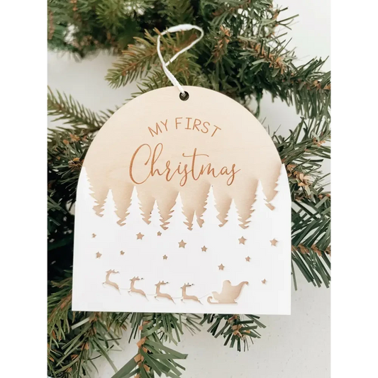 My First Christmas Tree Ornament 3D - Timber Tinkers