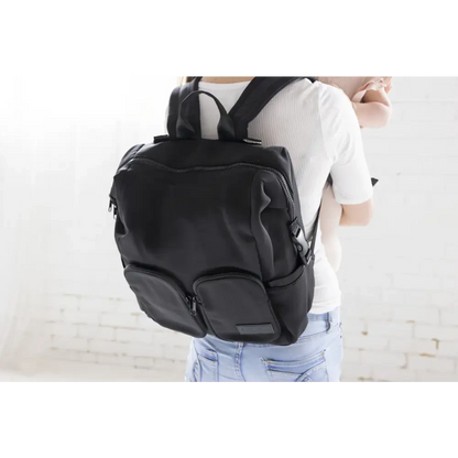 Neoprene Nappy Bag - Black - Timber Tinkers