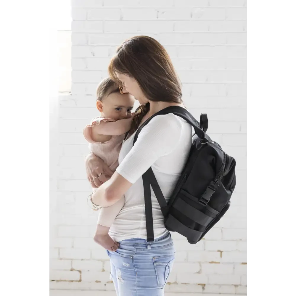 Neoprene Nappy Bag - Black - Timber Tinkers