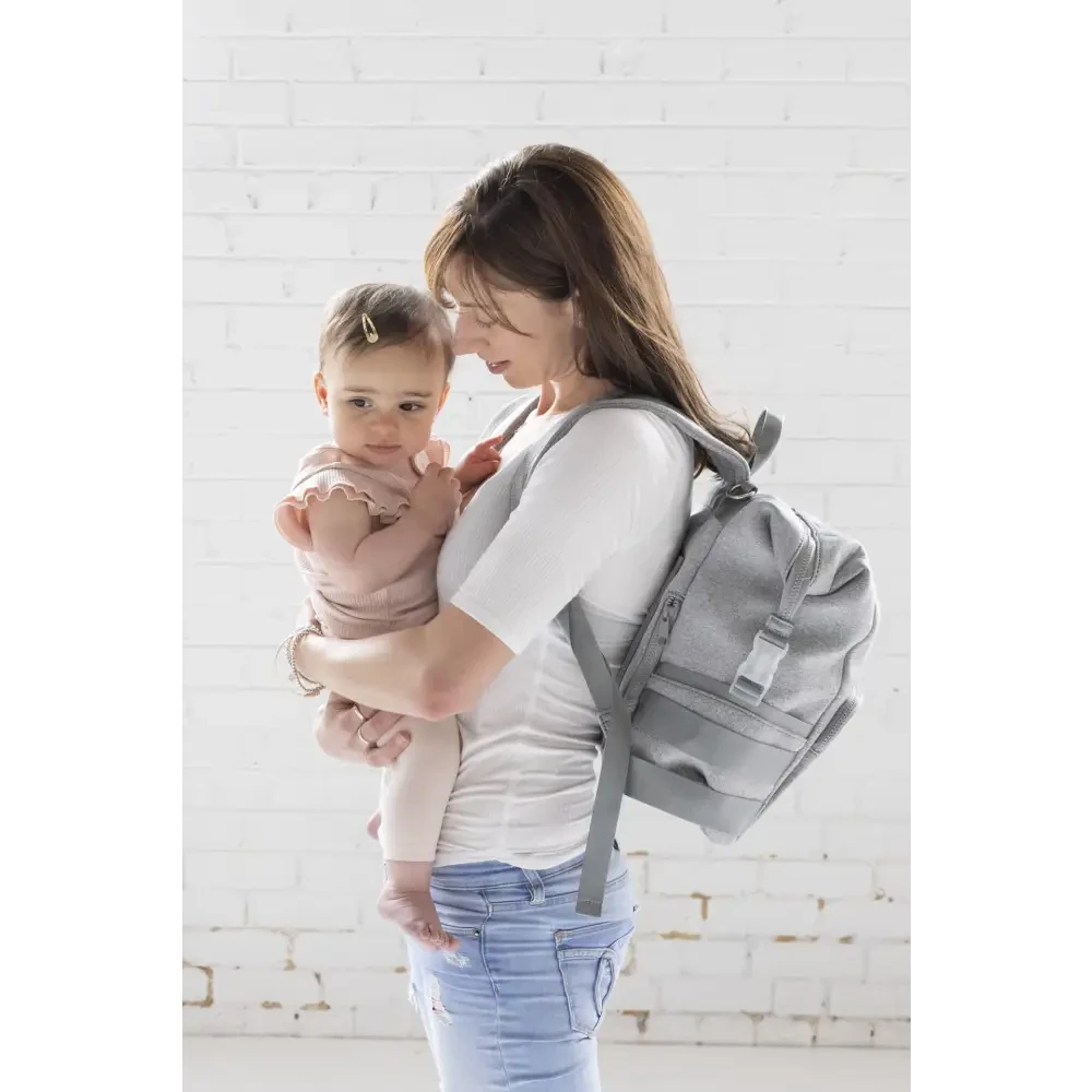 Neoprene Nappy Bag - Grey - Timber Tinkers