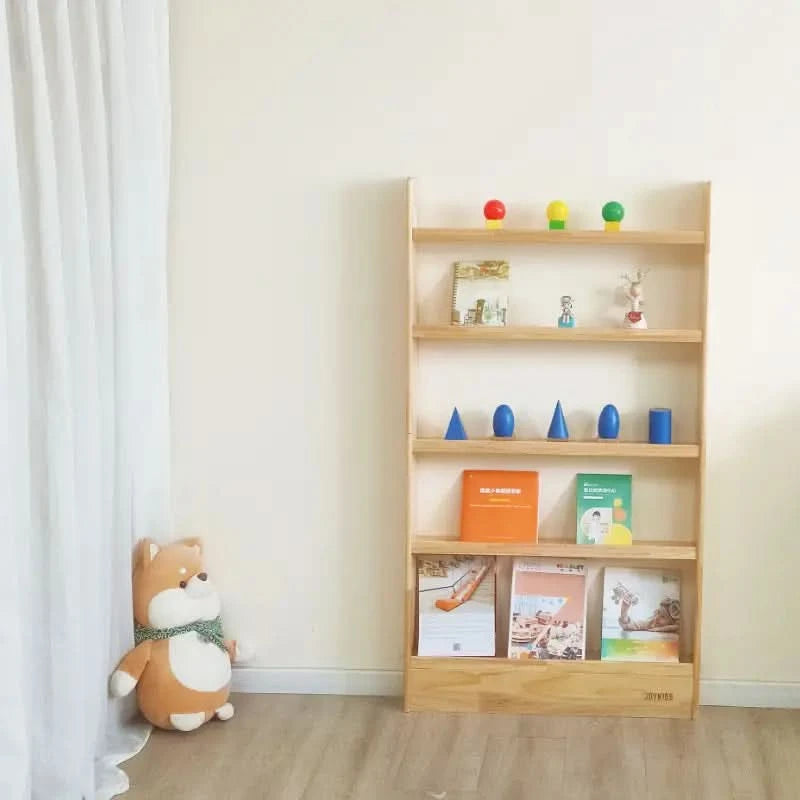 (New) SpaceSaver 80cm Bookshelf with 5 Tier - Varnished SolidWood - Timber Tinkers