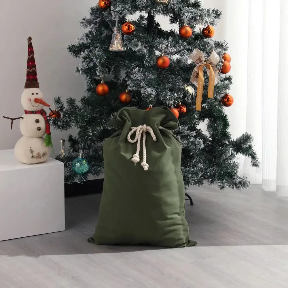 Non Personalised Canvas Santa Sacks - Multi Colours - Timber Tinkers