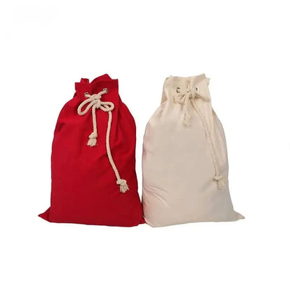 Non Personalised Canvas Santa Sacks - Multi Colours - Timber Tinkers