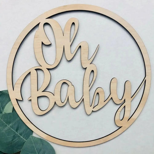 Oh Baby Shabby Chic Sign - Timber Tinkers