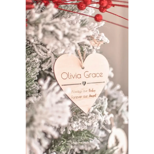 Our Angel Baby Memorial Ornament - Timber Tinkers
