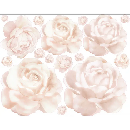 Pastel Rose Wall Decals - Timber Tinkers