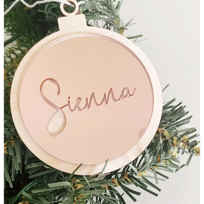 Personalised Christmas Ornament - Timber Tinkers