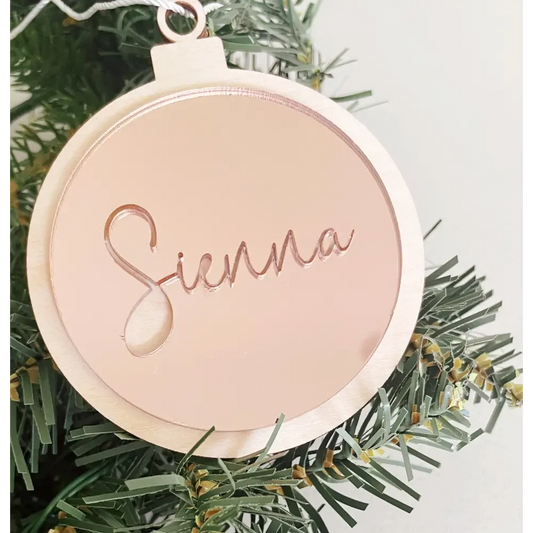Personalised Christmas Ornament - Timber Tinkers