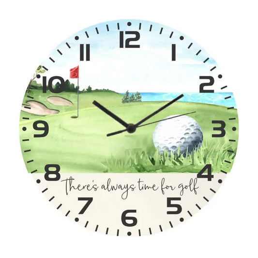 Personalised Clock - There’s always time for golf