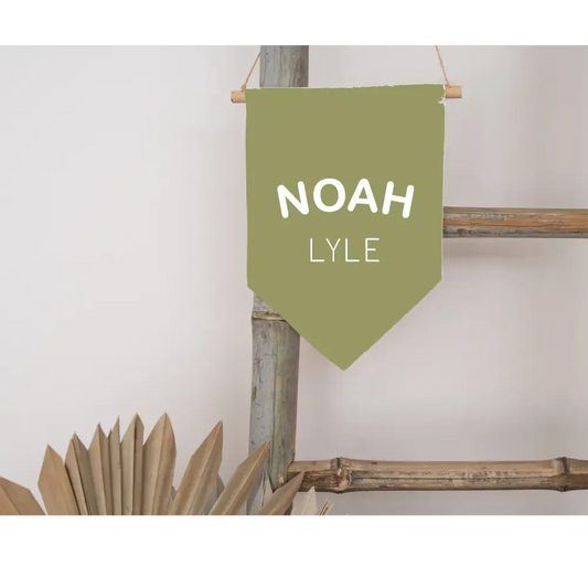Personalised Flag - Sage - Timber Tinkers