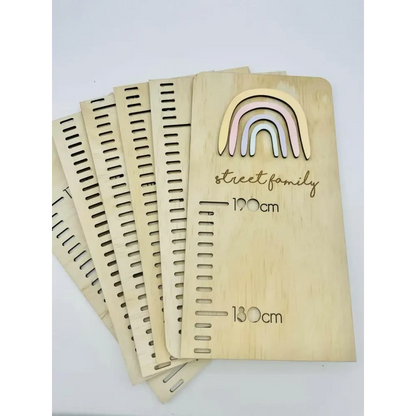 Personalised Growth Chart - 3D Rainbow - Timber Tinkers