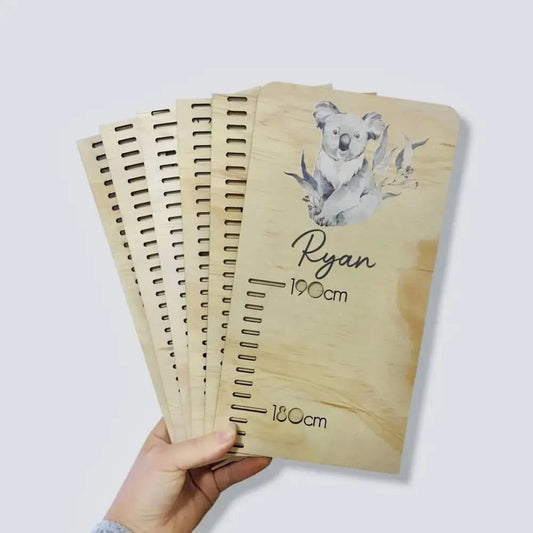 Personalised Growth Chart - Koala - Timber Tinkers