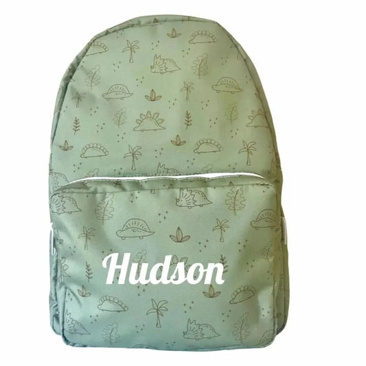 Personalised Kids Backpack - Dino - Timber Tinkers