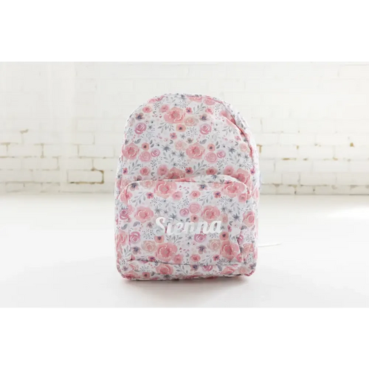 Personalised Kids Backpack - Floral - Timber Tinkers