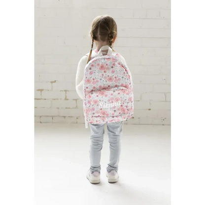 Personalised Kids Backpack - Floral - Timber Tinkers