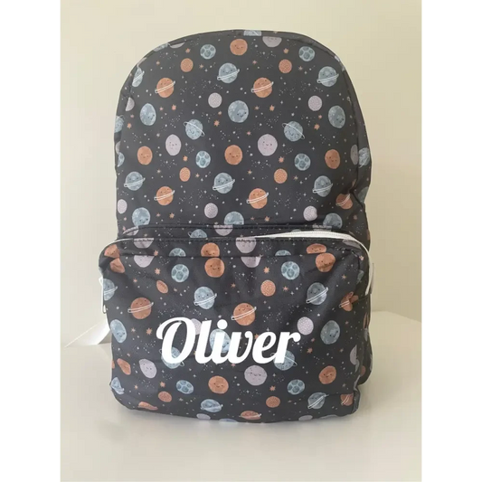 Personalised Kids Backpack - Space - Timber Tinkers