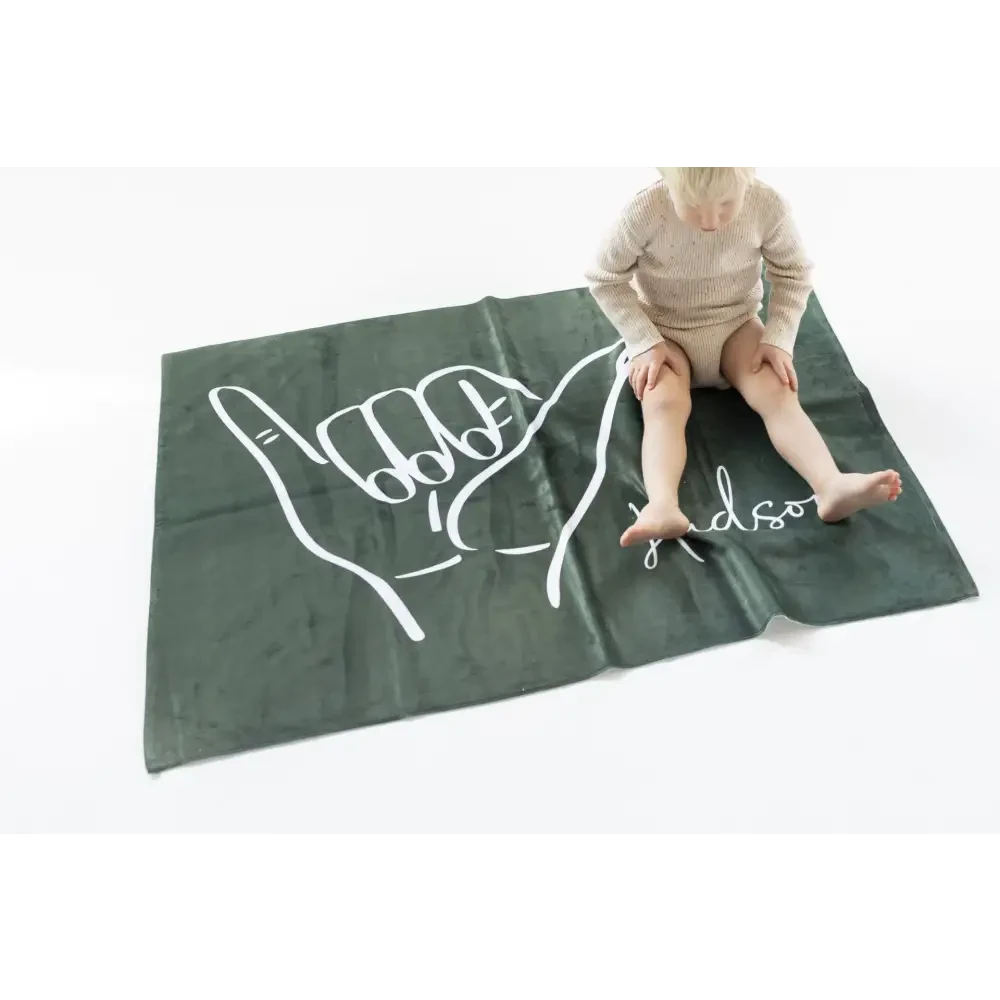 Personalised Kids Towel - Shaka - Timber Tinkers