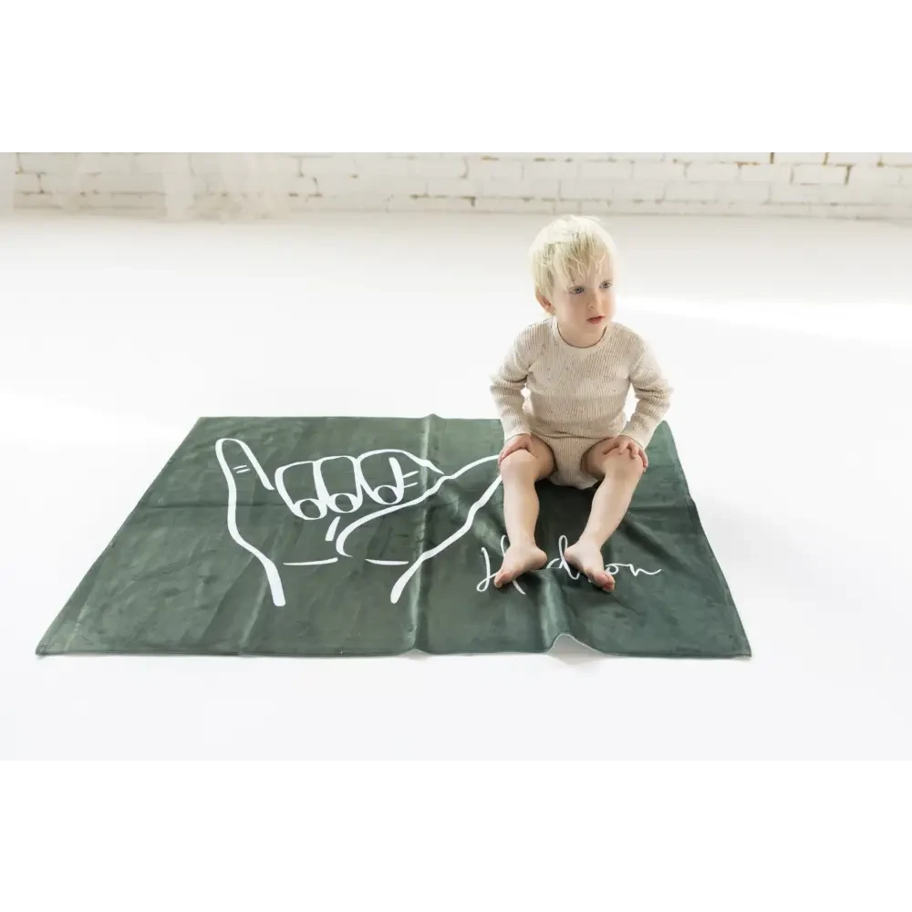 Personalised Kids Towel - Shaka - Timber Tinkers
