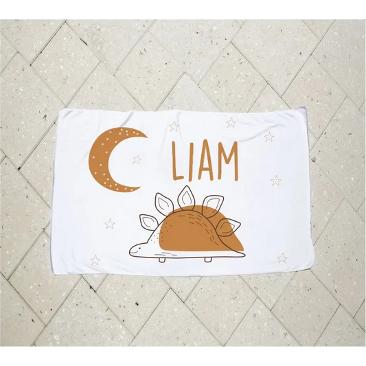 Personalised Kids Towel - Stegosaurus - Timber Tinkers