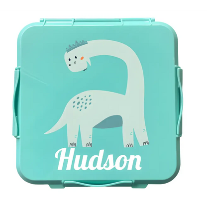 Personalised Mint Lunch Box - Brachiosaurus - Timber Tinkers