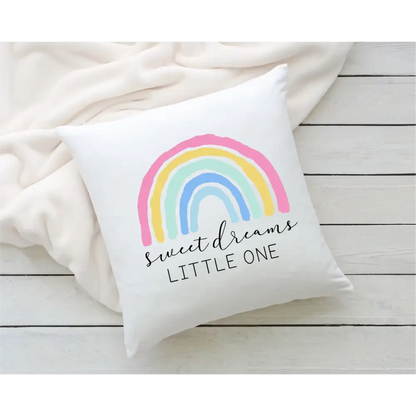 Personalised Pillowcase - Pastel Rainbow - Timber Tinkers