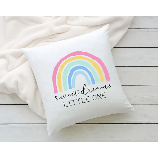 Personalised Pillowcase - Pastel Rainbow - Timber Tinkers