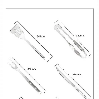 Personalised Stainless Steel BBQ Set - Timber Tinkers