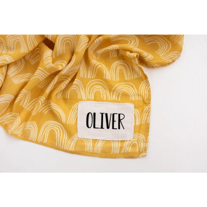 Personalised Swaddle - Signature Rainbow - Timber Tinkers