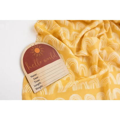Personalised Swaddle - Signature Rainbow - Timber Tinkers