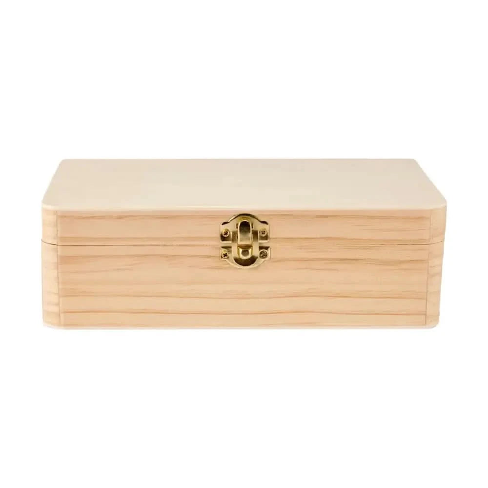 Personalised Wooden Keepsake Box - Floral Letter - Timber Tinkers