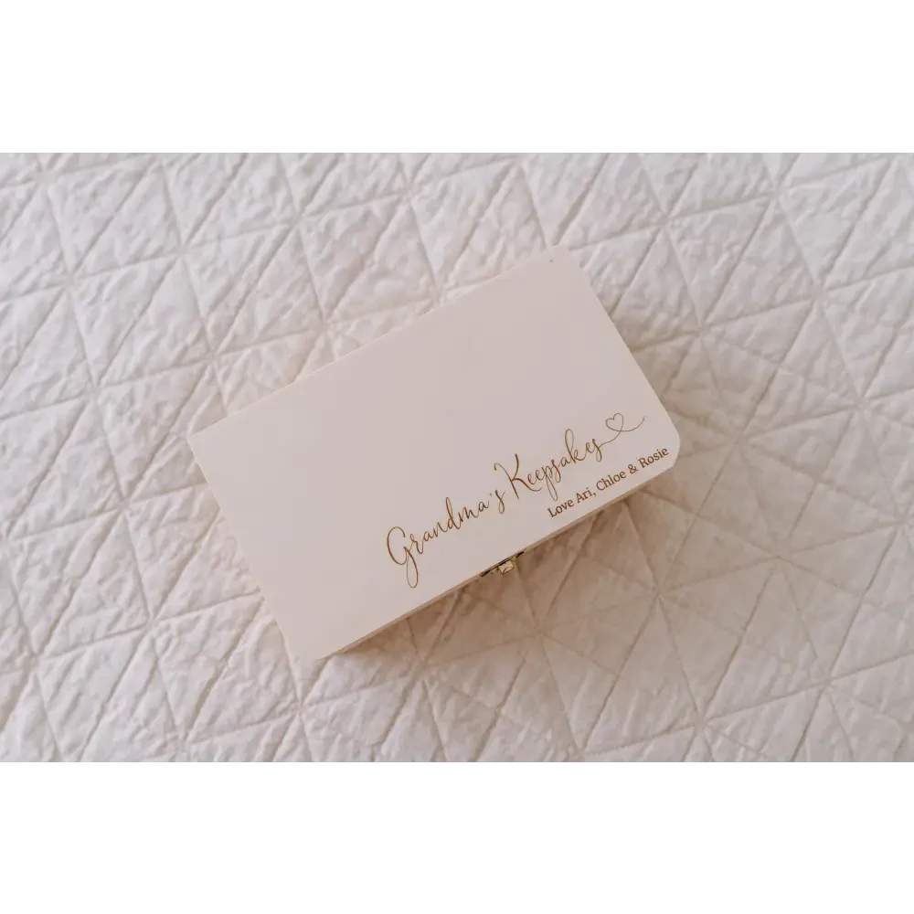 Personalised Wooden Keepsake Box - Heart - Timber Tinkers