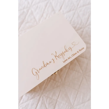 Personalised Wooden Keepsake Box - Heart - Timber Tinkers