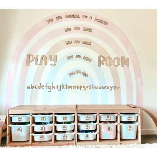 PLAY ROOM Wooden Plaque - Timber Tinkers