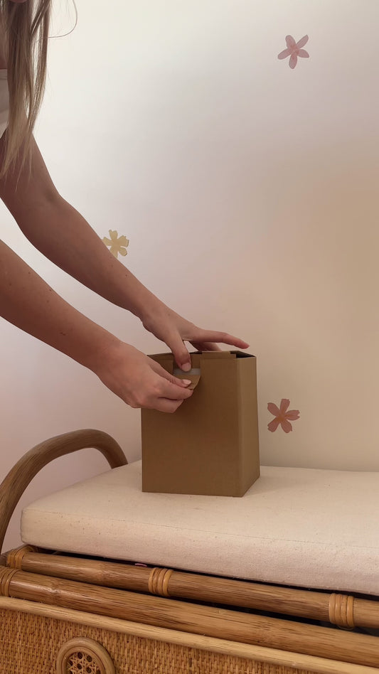 Bear Balloon Wooden Music Box